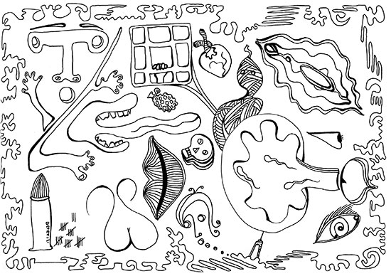 Dessin encre noire de CatMat